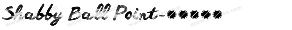 Shabby Ball Point字体转换